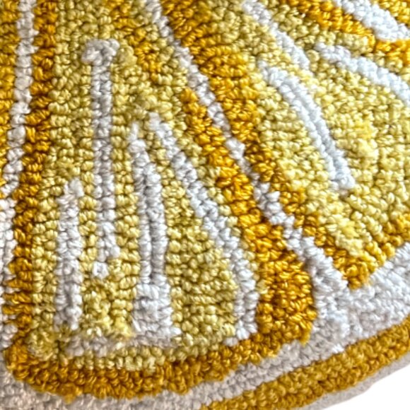 NWT! Fantastic PLACE & TIME Lemon Wedge Hooked Accent Pillow 20” x 11” - Picture 3 of 10